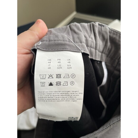Boss Athleisure Comfort Cotton Stretch Grey Pants Men 32 - Picture 8 of 9